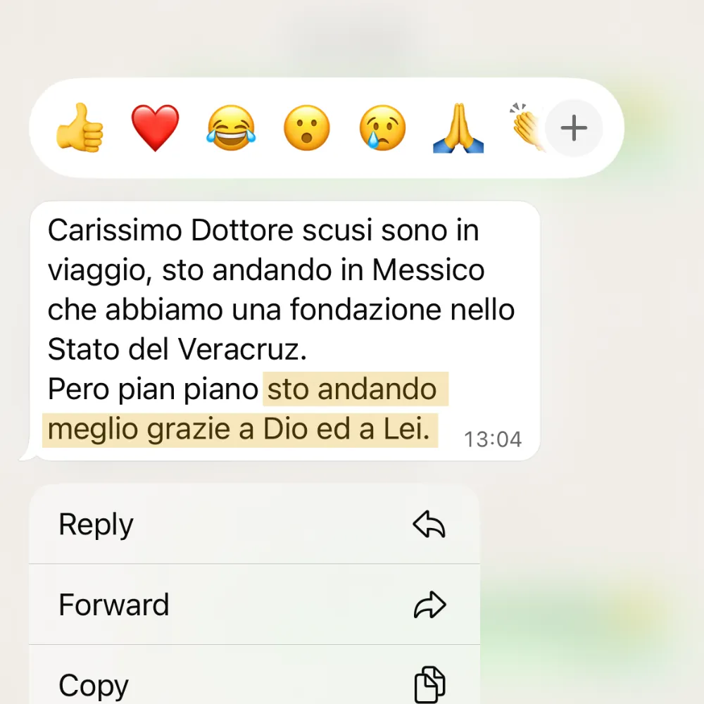 Messaggio di una persona seguita da Maurizio (3 di 5)